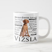 Vizsla Traits Jumbo Mug (Droite)