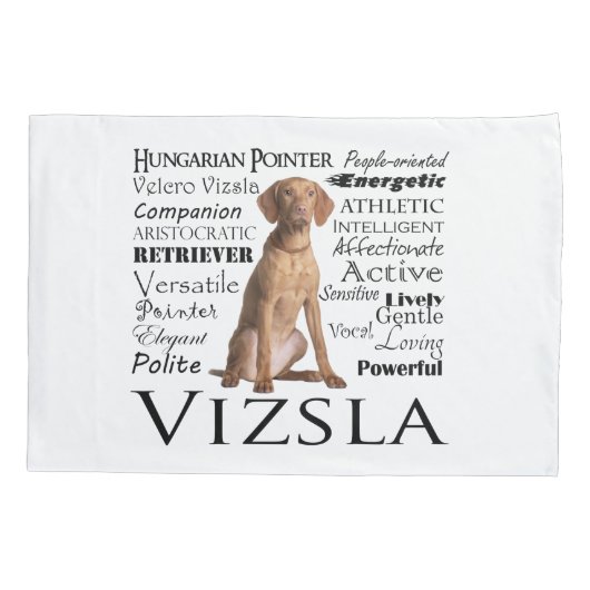 Vizsla Traits Kussensloop (Achterkant)