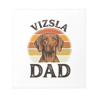 Vizsla Vader Vintage Gravure Hondenontwerp_1 Notitieblok