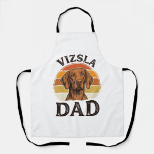 Vizsla Vader Vintage Gravure Hondenontwerp_1 Schort