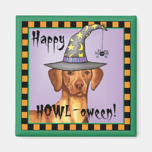 Vizsla Witch Magneet (Voorkant)