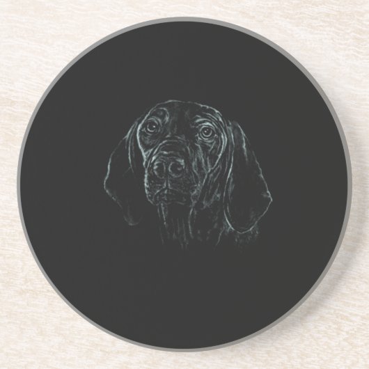 Vizsla Zandsteen Onderzetter (Voorkant)