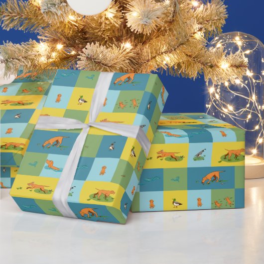 Vizslas invriezen cadeaupapier (Feestdagen)