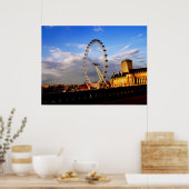 (VK) Beauful LONDON EYE Scenery Poster (Keuken)