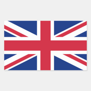 VK Verenigd Koninkrijk Union Jack Vlag Rechthoekige Sticker