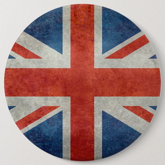 VK: vlagretro-stijl van de Britse vlag Ronde Button 6,0 Cm (Voorkant)