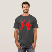 VL Finger retro T-shirt (Voorkant volledig)