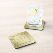 Vlaams 50e bruiloft Jubileum Bier Onderzetter (Rechterzijde)