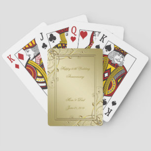 Vlaams 50e bruiloft Jubileum Pokerkaarten