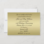 Vlaams Golden 50th Wedding Jubileum Kaart (Achterkant)