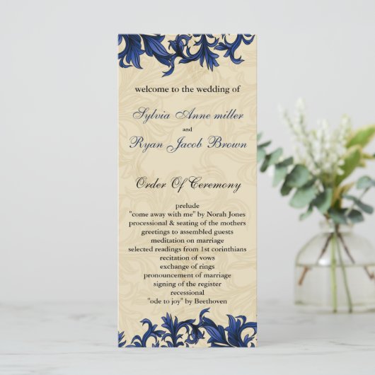  Vlaams huwelijk met een zeemivoor Programma (Staand voorkant)