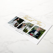 Vlaams Script REAL FOLIE Foto Hartelijk dank Uitnodiging (Gedraaid)