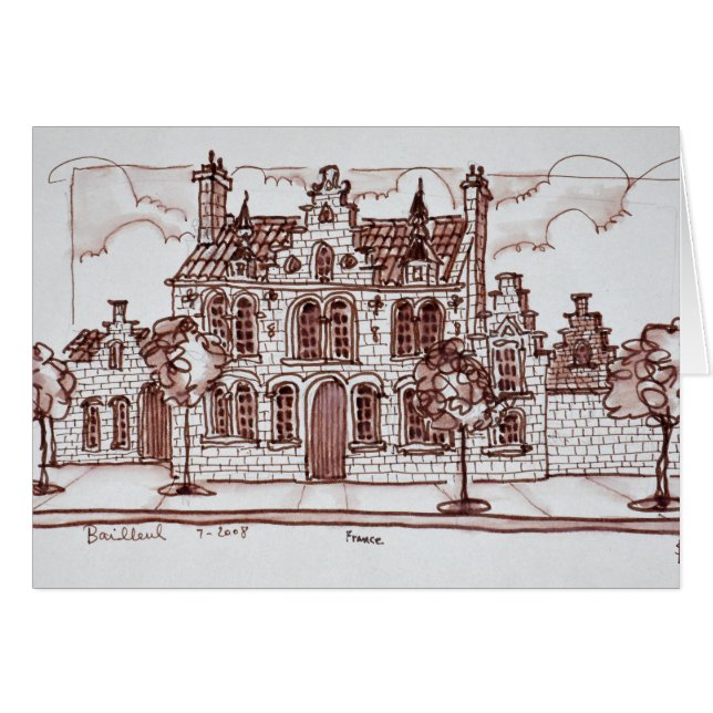 Vlaamse architectuur | Bailleul, Frankrijk (Voorkant Horizontaal)