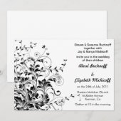 Vlaamse huwelijksuitnodiging kaart (Voorkant / Achterkant)