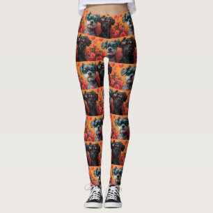 Vlaamse Koehonden Hartrozen Valentijnsdag Leggings