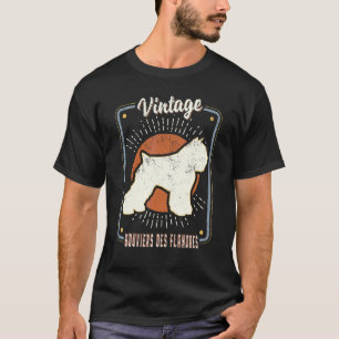 Vlaamse Koehonden Vintage Retro Klassieke Hond Lie T-shirt