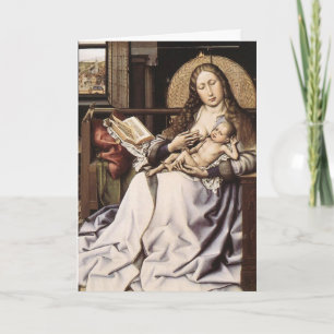 Vlaamse Renaissance Madonna en Kind Feestdagen Kaart