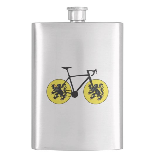 Vlaamse vlag fietsen flacon (Voorkant)
