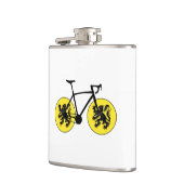 Vlaamse vlag fietsen heupfles (Links)