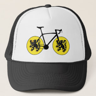 Vlaamse vlag fietsen trucker pet