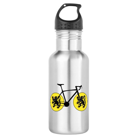 Vlaamse vlag fietsen waterfles  (Voorkant)
