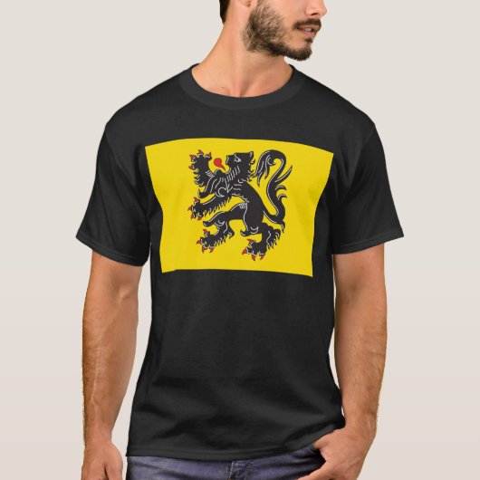 Vlaamse vlag t-shirt (Voorkant)