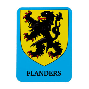 Vlaamse Wapen Heraldische Leeuw Magneet
