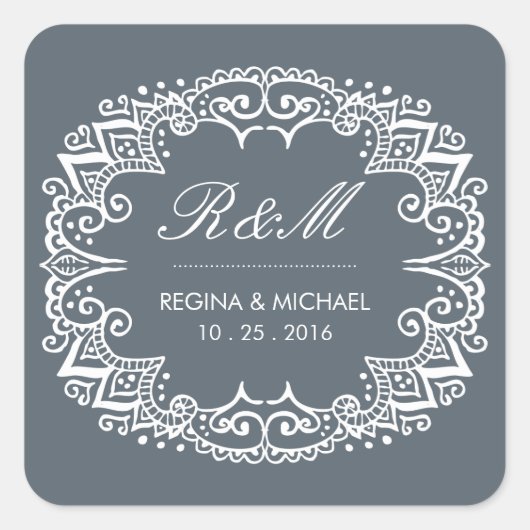  Vlaamse Zwirlwortel Wedding voor Sticker (Voorkant)