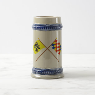 Vlaanderen en vlaggen van Antwerpen Bierpul
