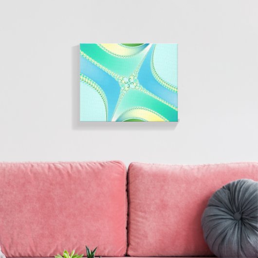 Vlaanderen - Fractal Art Canvas Afdruk (Insitu (Woonkamer))
