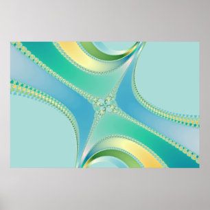Vlaanderen - Fractal Art Poster