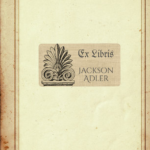 Vlaanderen gepersonaliseerde Ex Libris Bookplaat Etiket