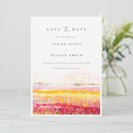 Vlaanderen landschap save the date (Staand voorkant)