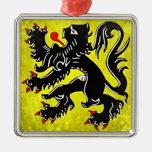 Vlaanderen Metalen Ornament (Voorkant)