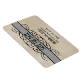 Vlaanderen Rand sparen de Datum Magnet, Grijs Magneet (Rechterzijde)