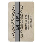 Vlaanderen Rand sparen de Datum Magnet, Grijs Magneet (Verticaal)