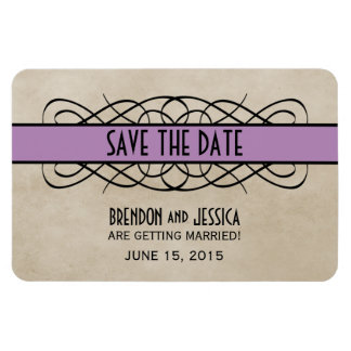 Vlaanderen Rand sparen de Datum Magnet, Violet Magneet