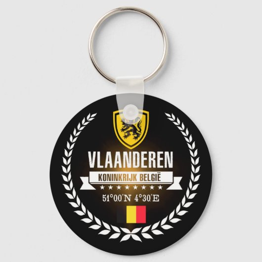 Vlaanderen Sleutelhanger (Voorkant)