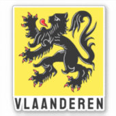 Vlaanderen Sticker (Voorkant)