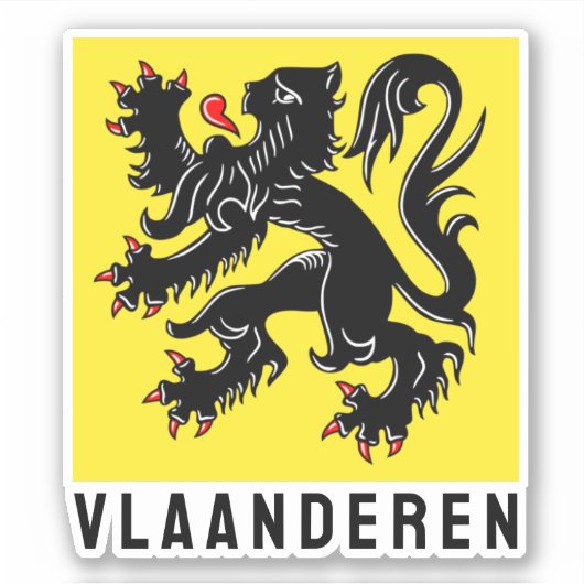 Vlaanderen Sticker (Voorkant)