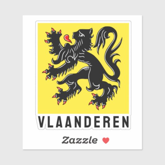 Vlaanderen Sticker (Vel)