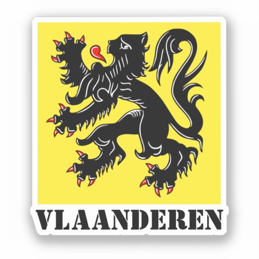 Vlaanderen Sticker (Voorkant)
