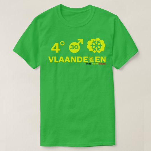 Vlaanderen Weather alt T-shirt (Design voorkant)
