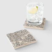 Vlad de beeldelaar (Dracula) Onderzetter (Zijkant)