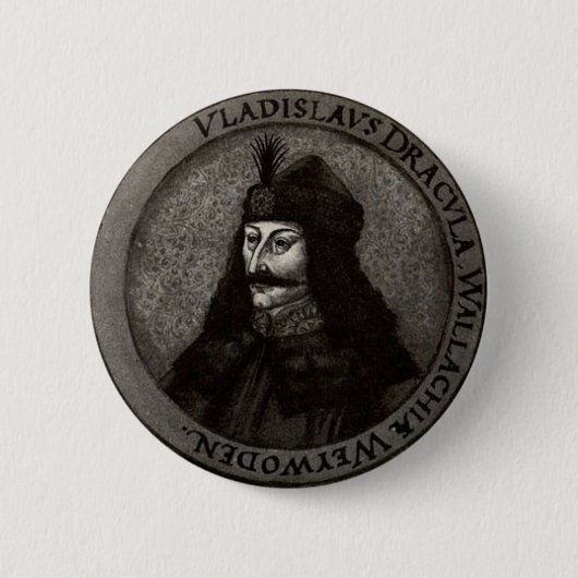Vlad de Impaler Ronde Button 5,7 Cm (Voorkant)