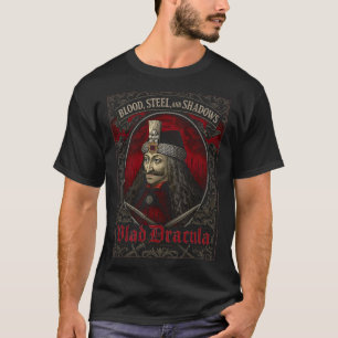 Vlad Dracula Gothic Mannen T-shirt voor volwassene
