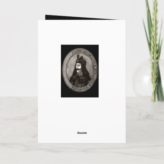 Vlad Draculeala en gedenkteken bij Zemelen Kaart (Achterkant)