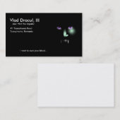 Vlad Dracul's visitekaartje (Voorkant / Achterkant)