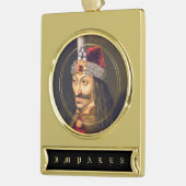 Vlad het Ornament van de Impaler Banner Verguld Banner Ornament (Links)
