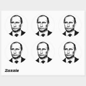 Vlad Poetin Ronde Sticker (Vel)